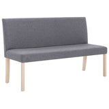 Vidaxl bankje 139,5 cm polyester lichtgrijs