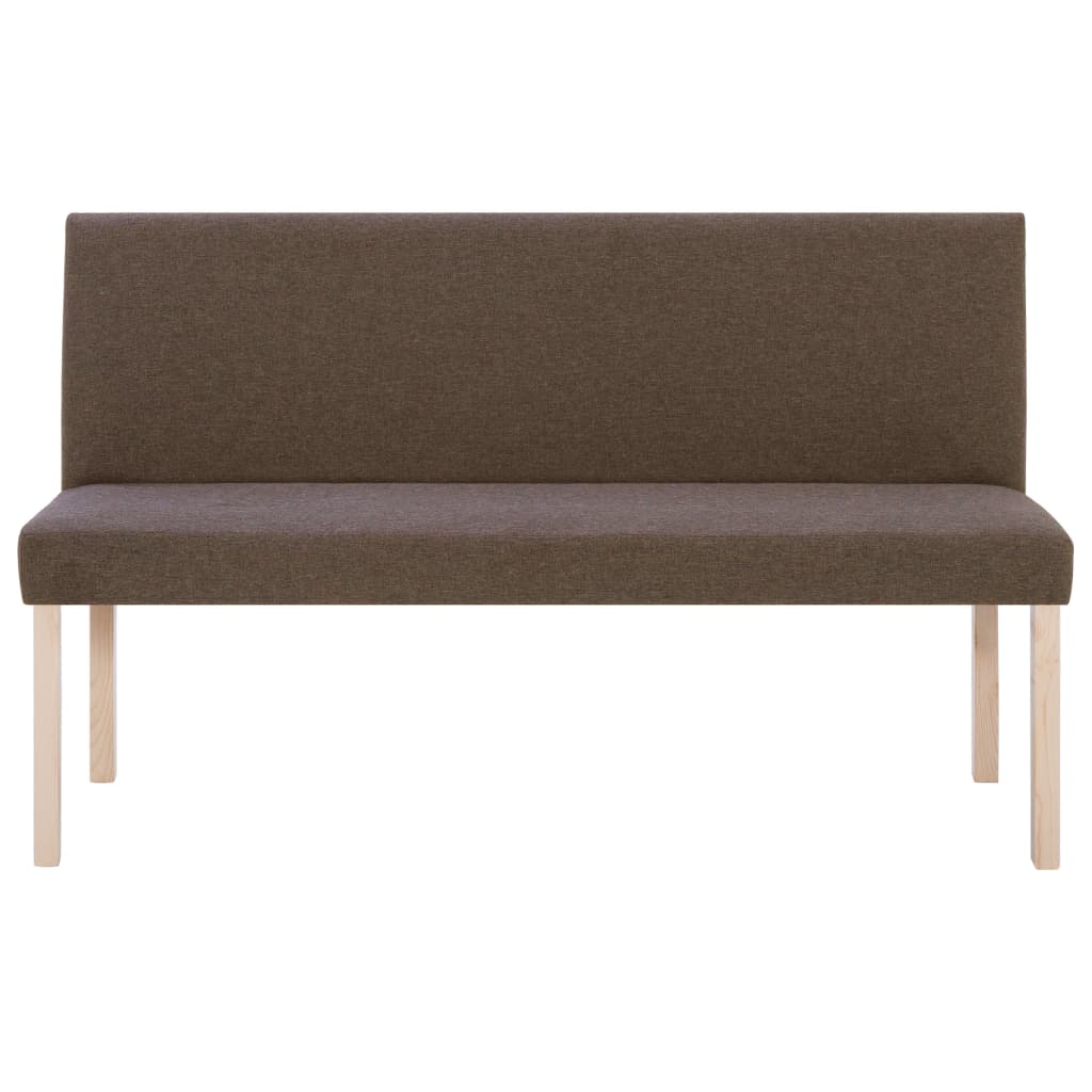 Vidaxl bankje 139,5 cm polyester bruin