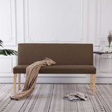 Vidaxl bankje 139,5 cm polyester bruin