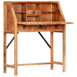 Vidaxl schrijftafel 90x40x107cm massief acaciahout