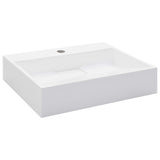 Vidaxl Washbasin 50x38x13 cm mineralni listi marmor lito belo