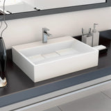 Vidaxl Washbasin 50x38x13 cm mineralni listi marmor lito belo