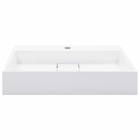 Vidaxl wastafel 60x38x11 cm mineraal gegoten marmer gegoten wit