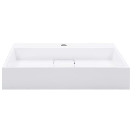 Vidaxl wastafel 60x38x11 cm mineraal gegoten marmer gegoten wit