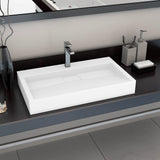 Vidaxl Washbasin 80x46x11 cm mineralni listi marmor lito belo