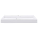 Vidaxl wastafel 100x46x11 cm mineraal gegoten marmer gegoten wit