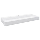 Vidaxl Washbasin 120x46x11 cm mineralni listi marmor lito belo