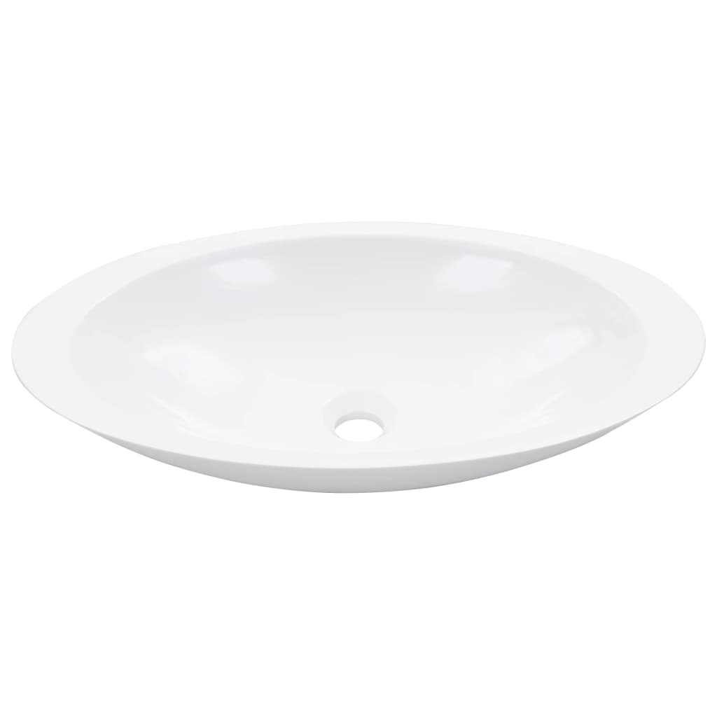 Vidaxl Washbasin 59.3x35.1x10,7 cm mineralni listi marmorni listi beli