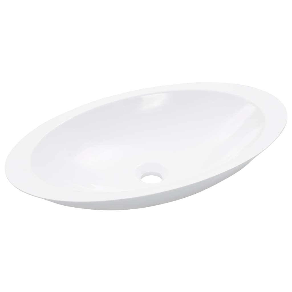 Vidaxl Washbasin 59.3x35.1x10,7 cm mineralni listi marmorni listi beli