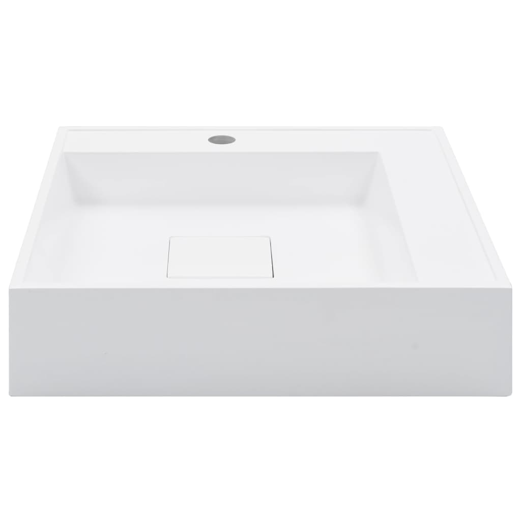 Vidaxl Washbasin 50x50x12.3 cm Mineral Marble Marble odlew biały