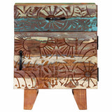 Vidaxl nachtkastje handgesneden 40x30x50 cm massief gerecycled hout