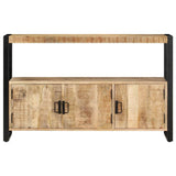 Vidaxl bijzetkast 120x30x75 cm massief mangohout