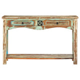 Vidaxl wandtafel 120x40x75 cm massief gerecycled hout