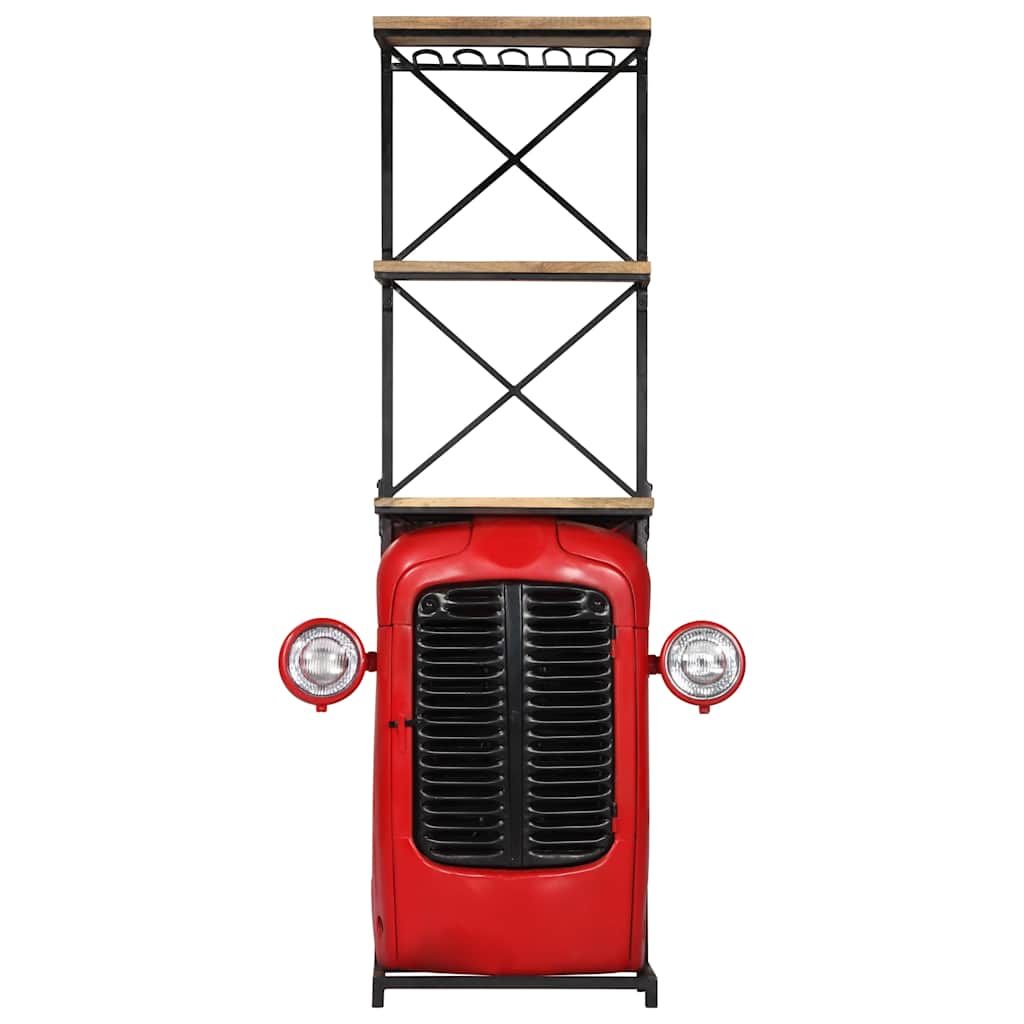 Vidaxl wijnkast tractor 49x31x172 cm massief mangohout