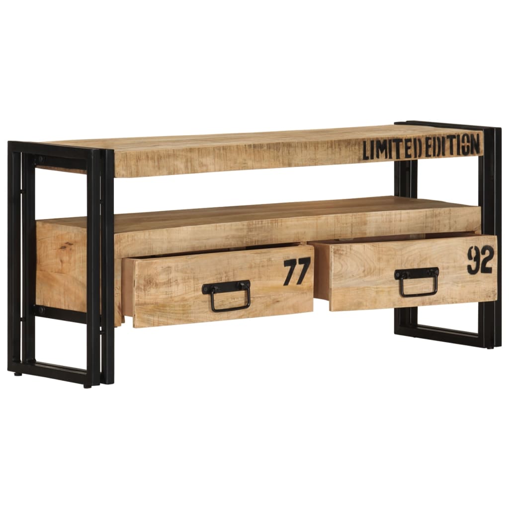 Vidaxl tv-meubel 100x30x45 cm massief mangohout