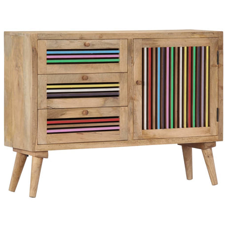 Vidaxl dressoir 100x30x75 cm massief mangohout