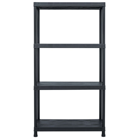 Vidaxl opbergrekken 5 st 60x30x138 cm kunststof zwart