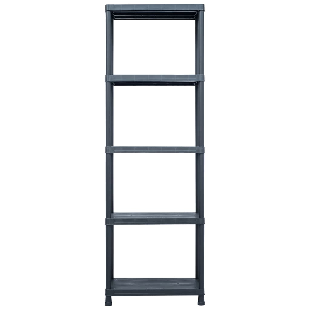 Vidaxl Späichere Racks 5 PC 125 kg 60x30x18 cm Plastik