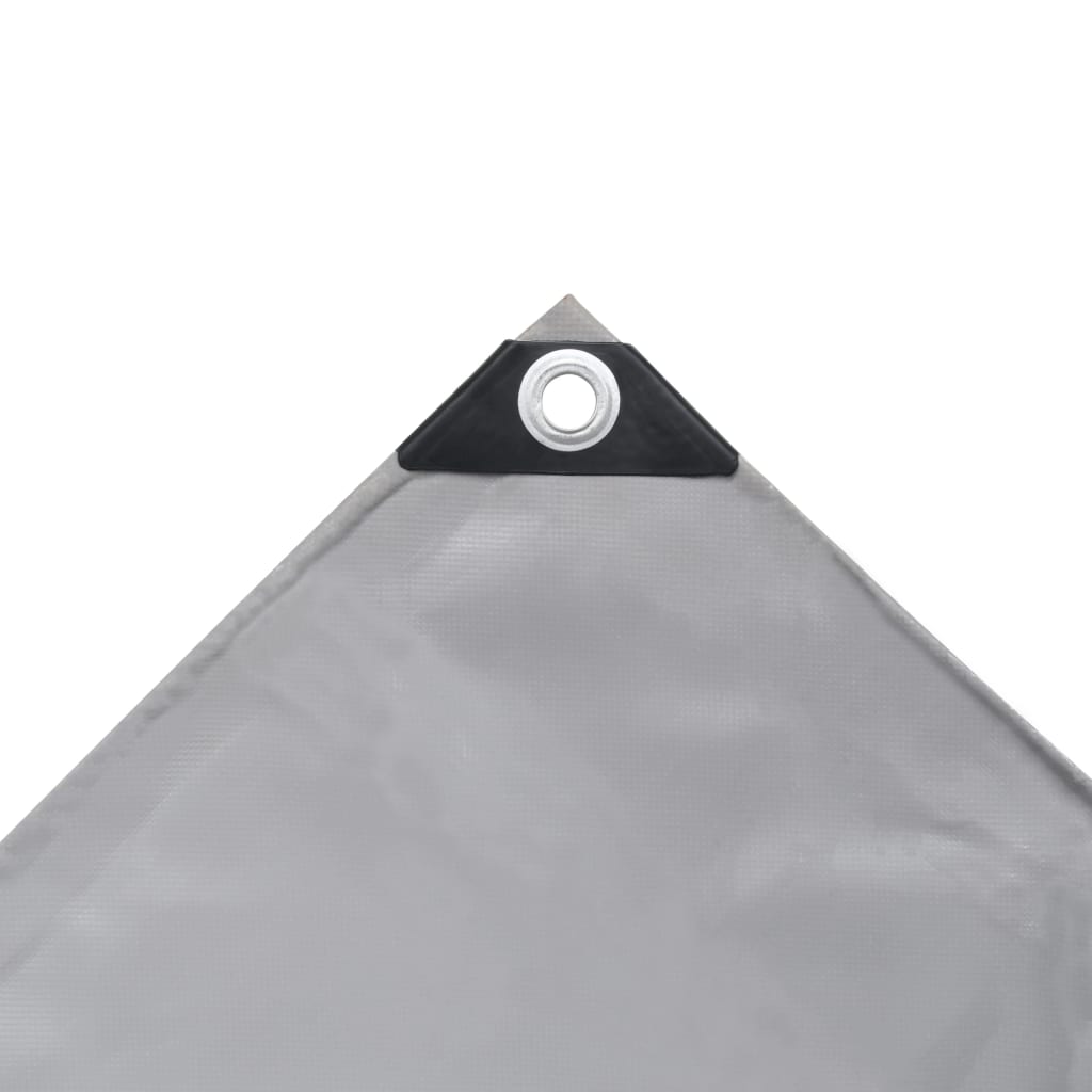 Vidaxl dekzeil 650 g m² 3,5x5 m grijs
