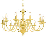 Vidaxl Chandelier 12xe14 gold colored