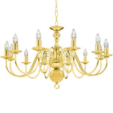 Vidaxl Chandelier 12xe14 gold colored