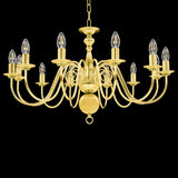 Vidaxl Chandelier 12xe14 gold colored