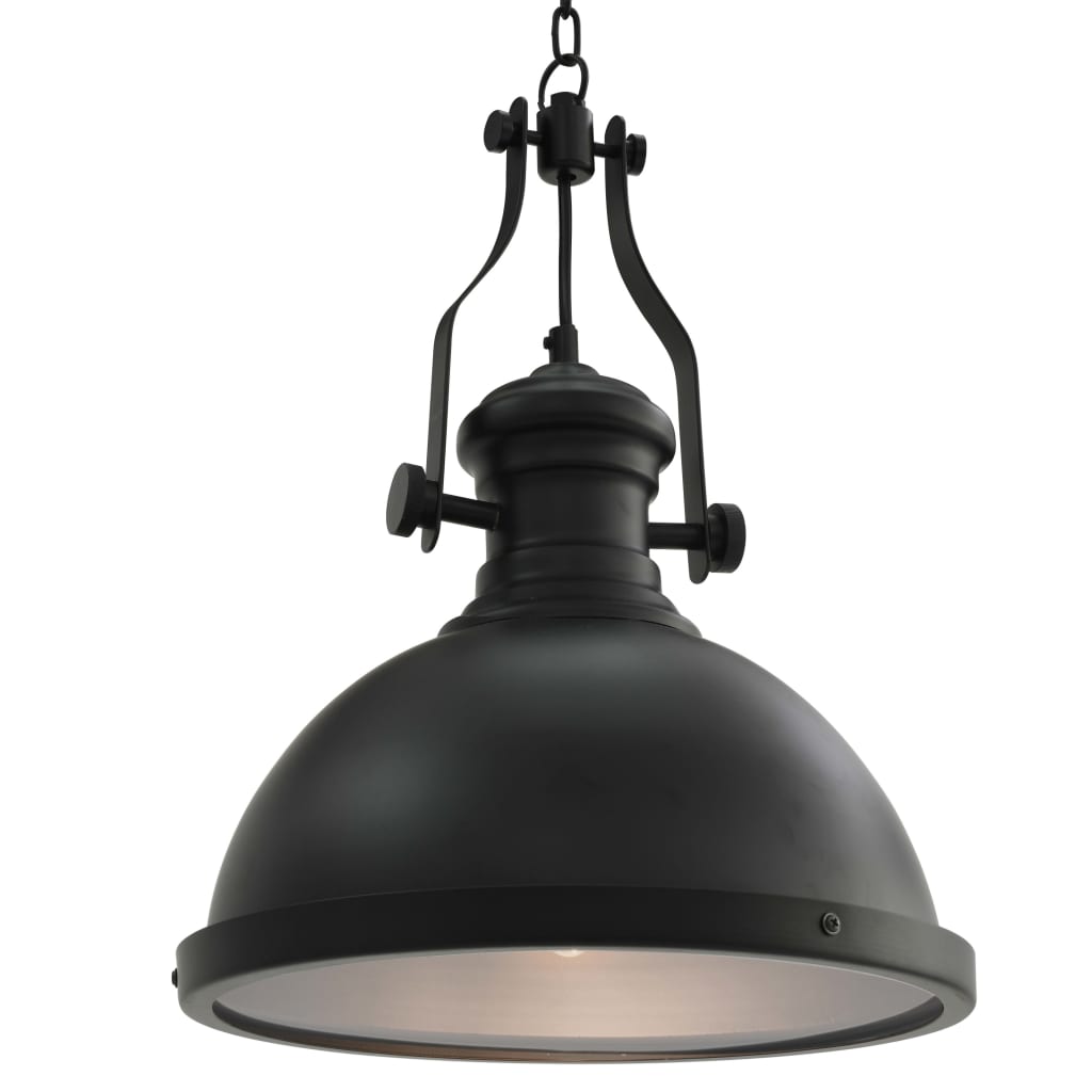 Vidaxl taklampe rundt E27 svart