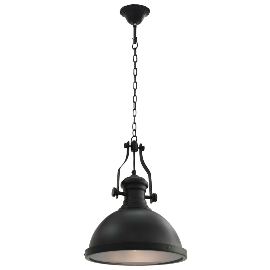 Vidaxl taklampe rundt E27 svart