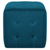 Vidaxl nachtkastjes 2 st 30x30x30 cm fluweel blauw