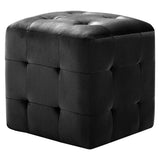Vidaxl nachtkastjes 2 st 30x30x30 cm fluweel zwart