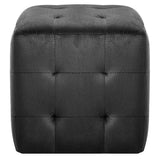 Vidaxl nachtkastjes 2 st 30x30x30 cm fluweel zwart