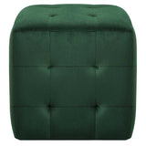 Vidaxl nachtkastjes 2 st 30x30x30 cm fluweel groen