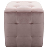 Vidaxl nachtkastjes 2 st 30x30x30 cm fluweel roze