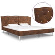 Vidaxl bedframe kunstsuède bruin 180x200 cm