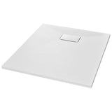 Bac de douche vidaxl 90x70 cm smc blanc