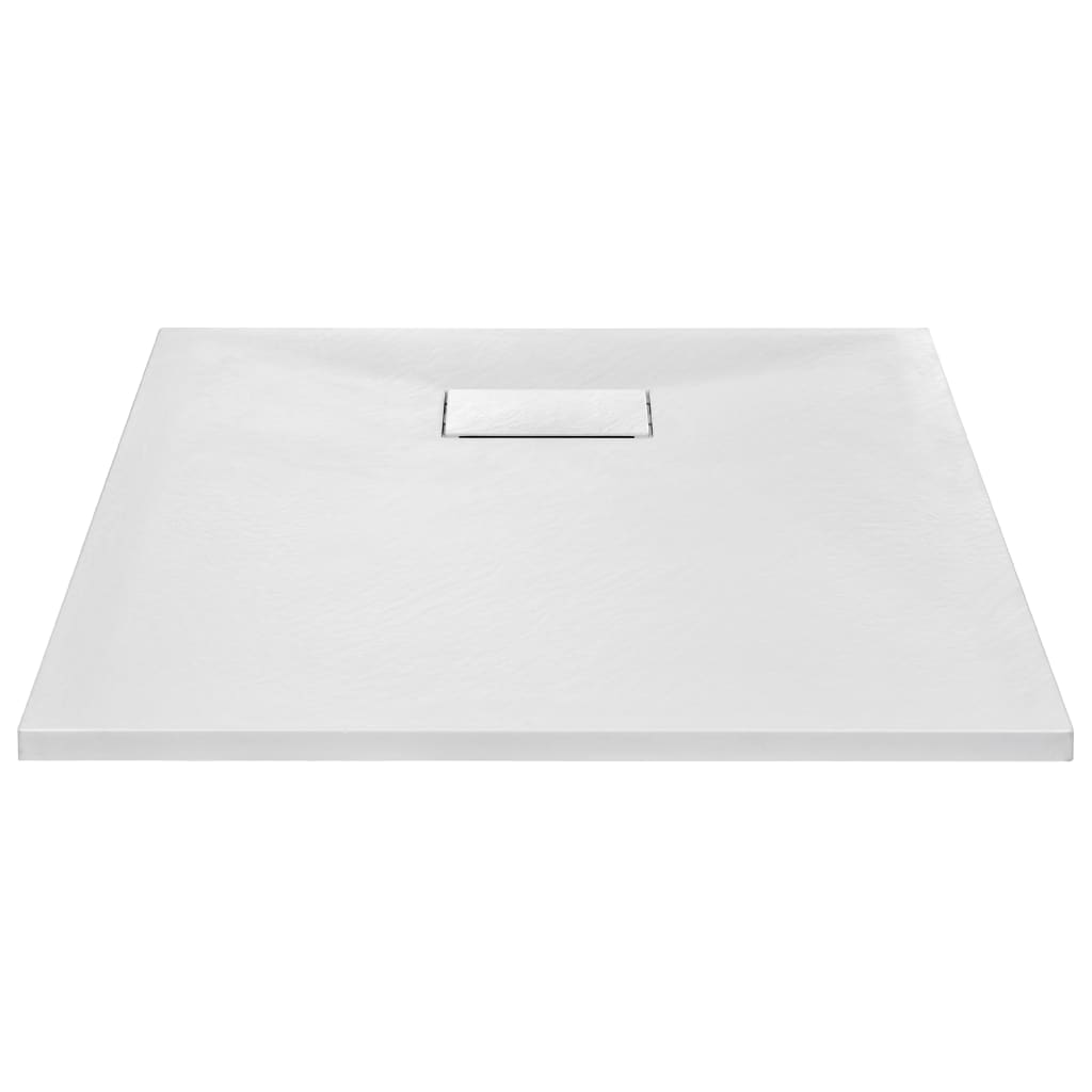 Bac de douche vidaxl 90x70 cm smc blanc