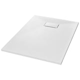 Vidaxl Doccia vassoio 100x70 cm SMC bianco