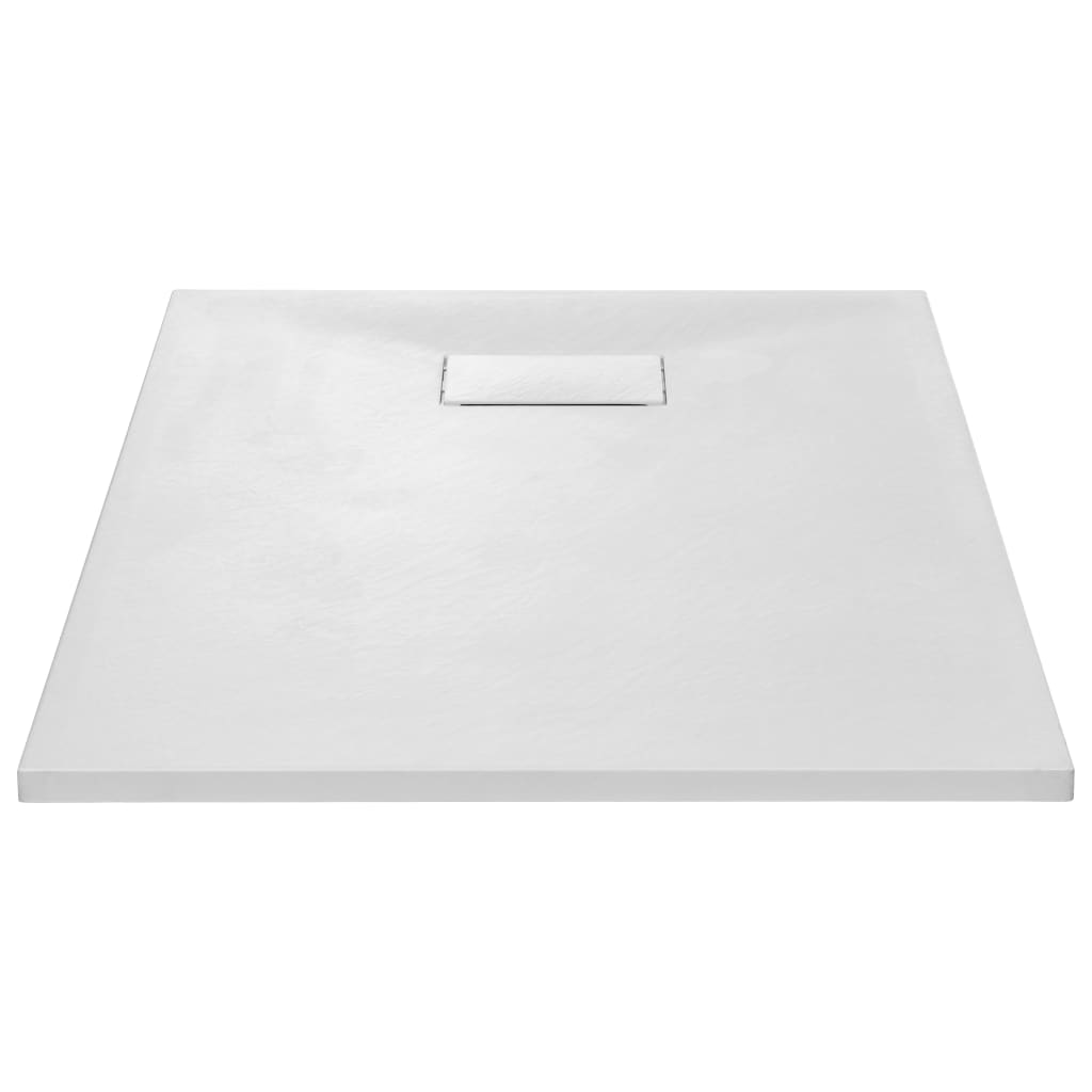 Vidaxl Doccia vassoio 100x70 cm SMC bianco