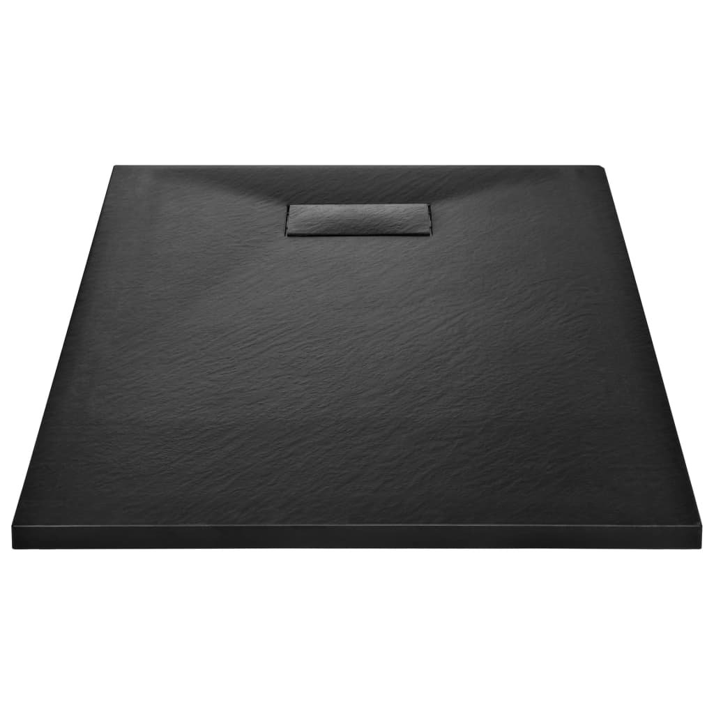 Vidaxl Doccia vassoio 100x80 cm SMC nero