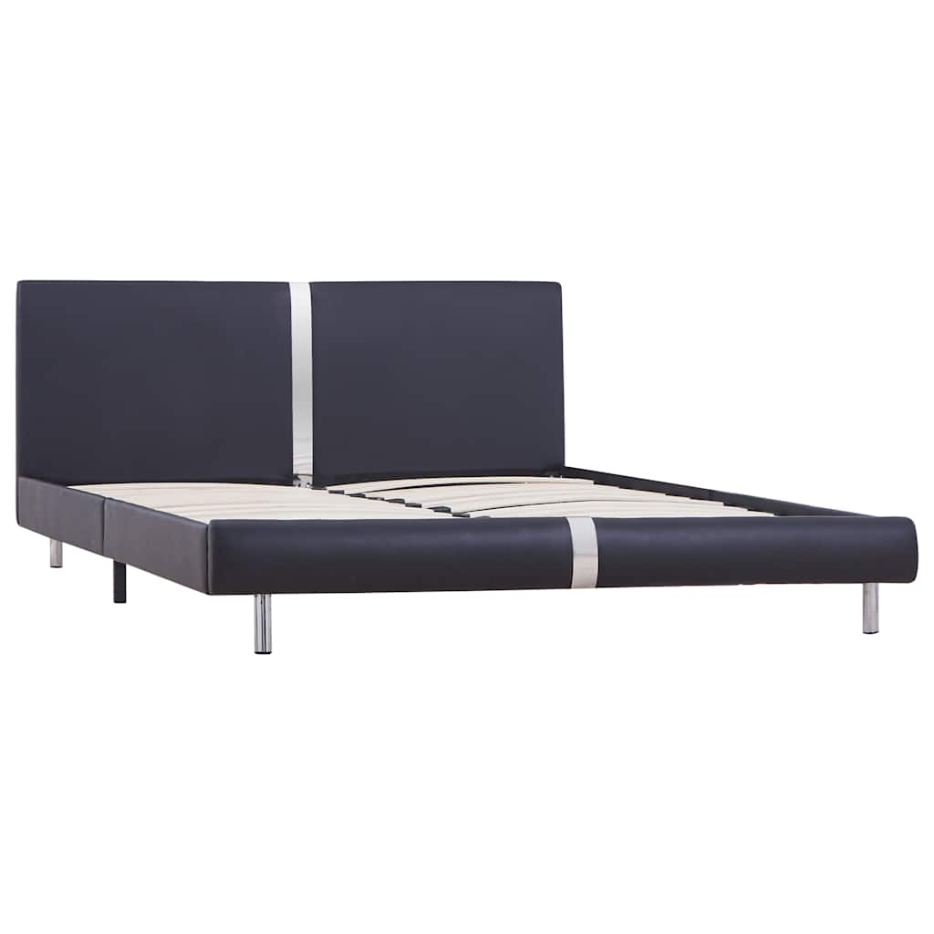 Vidaxl bedframe kunstleer zwart 120x200 cm