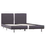 Vidaxl bedframe kunstleer grijs 140x200 cm