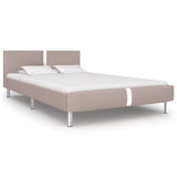 Vidaxl bedframe kunstleer cappuccino 140x200 cm