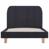 Vidaxl bedframe stof donkergrijs 90x200 cm