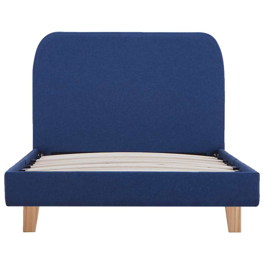 Vidaxl bedframe stof blauw 90x200 cm