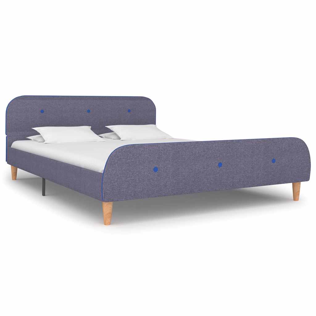 Vidaxl bedframe stof lichtgrijs 140x200 cm