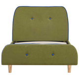 Vidaxl bedframe stof groen 90x200 cm