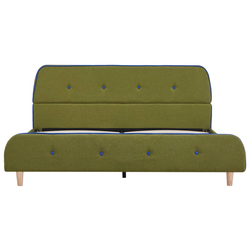 Vidaxl bedframe stof groen 140x200 cm