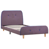 Vidaxl bedframe stof taupe 90x200 cm