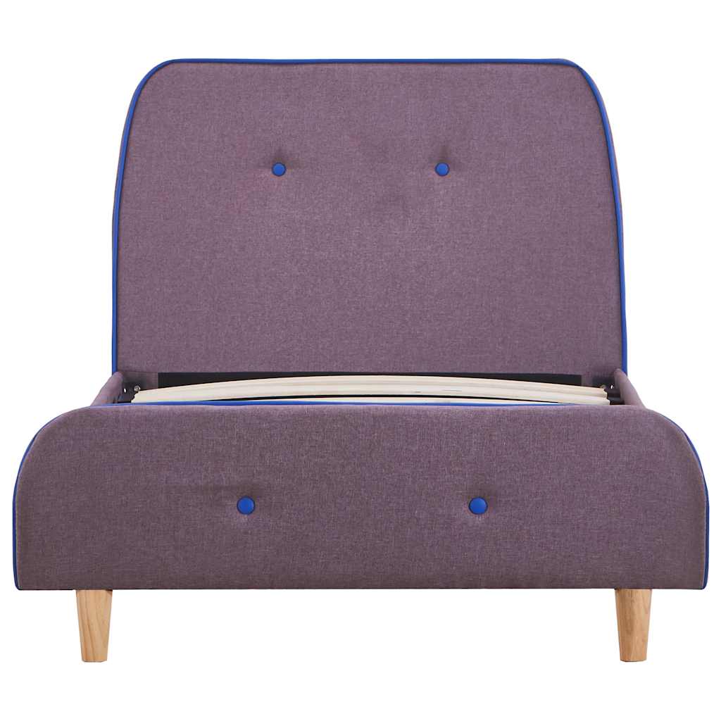 Vidaxl bedframe stof taupe 90x200 cm