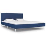 Vidaxl bedframe stof blauw 160x200 cm